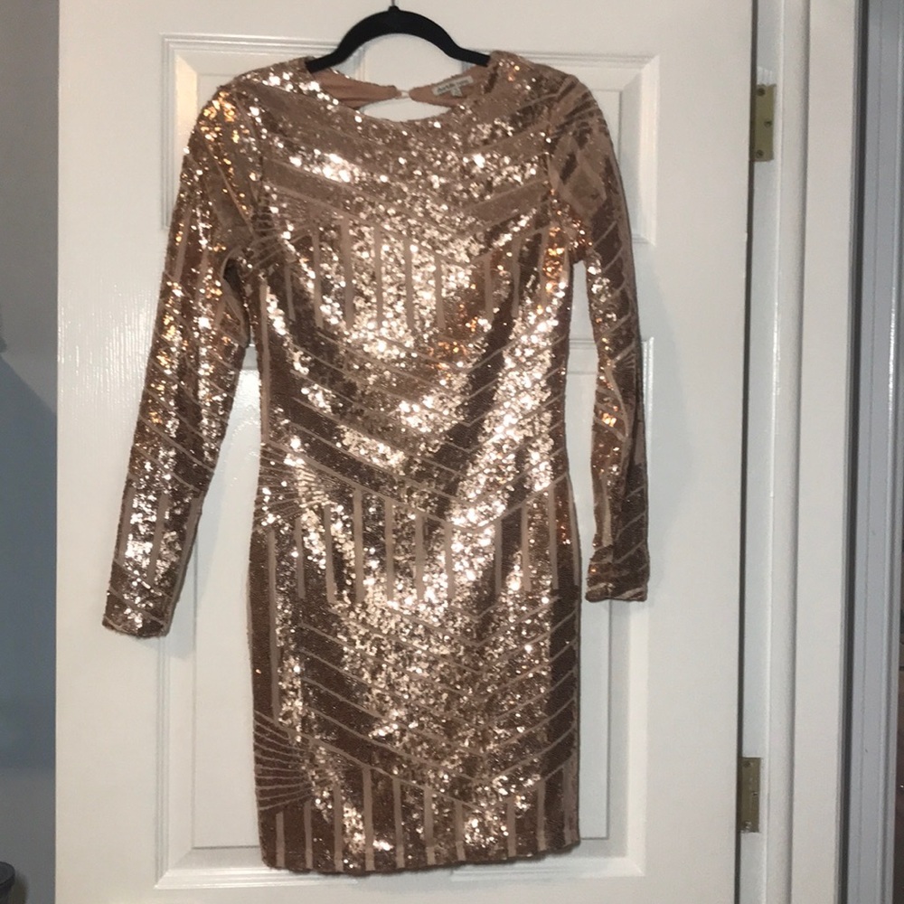 Gold sequin Dress!